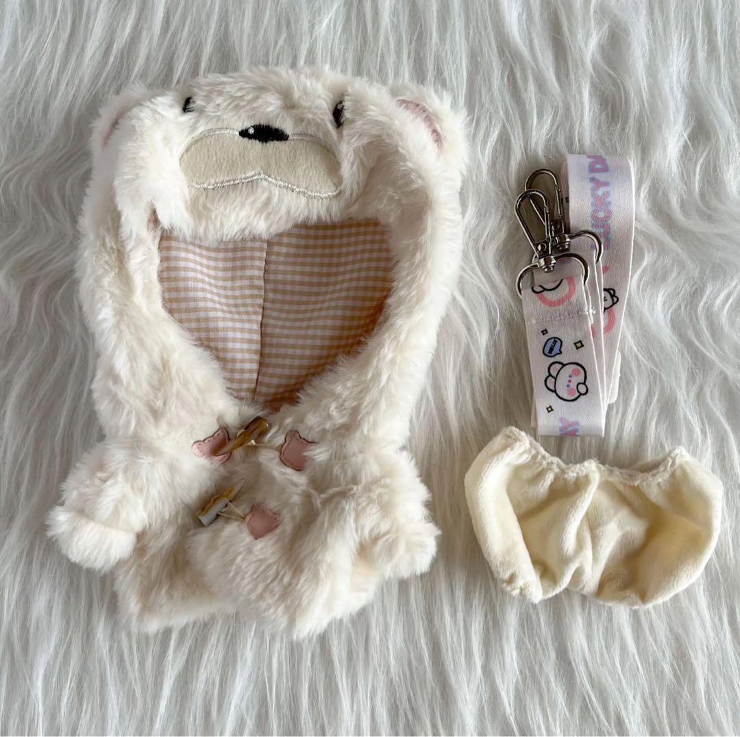 【極美品】まふまふ 20cm ぬいぐるみ 服＆首下げ紐付き