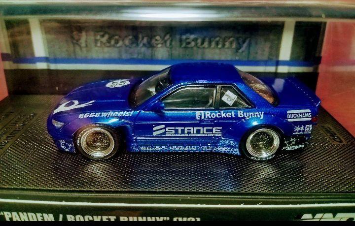 ◉ 1/64 ニッサン シルビア S13 ROCKET BUNNY V2 ブルー
