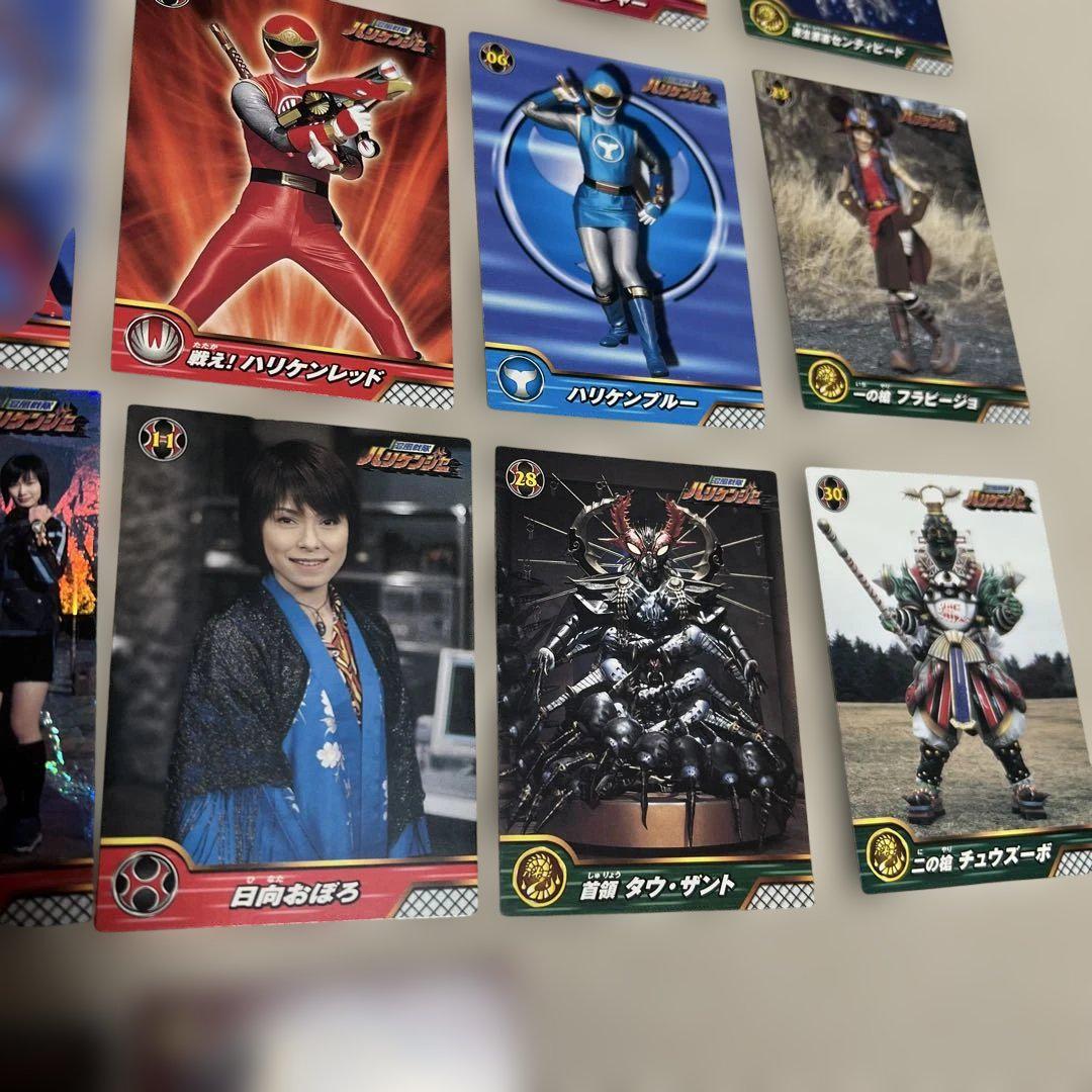 希少】 特撮戦隊ヒーロー ハリケンジャー カード 約117枚 まとめ