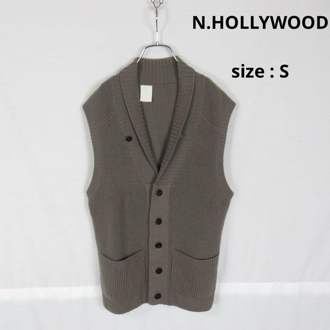 N.HOLLYWOOD / shawl collar knit vest S