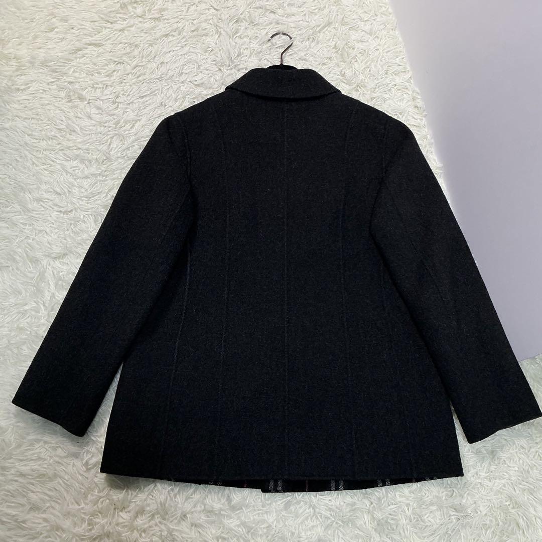 美品✨バーバリーロンドン　カシミヤ　ダブルフェイス　ノバチェック　リバーコート