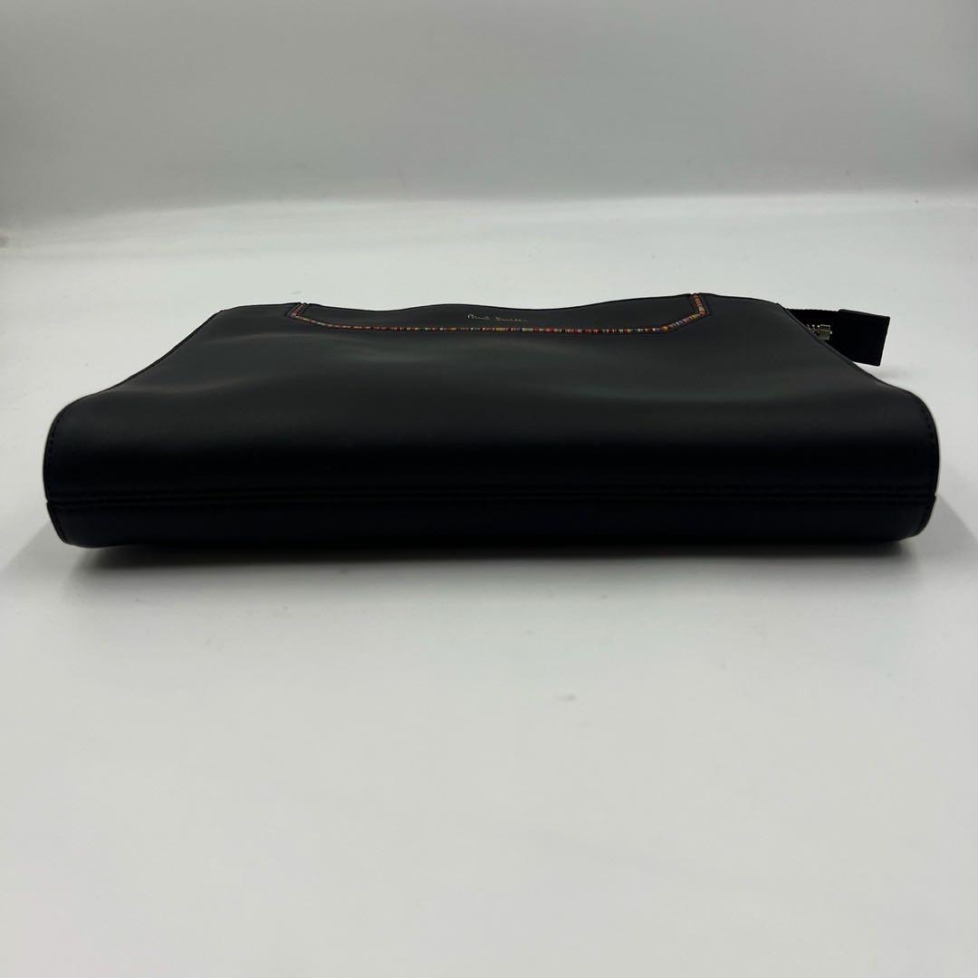未使用級✨ポールスミス　2way ショルダーバッグ　クラッチ　レザー　黒