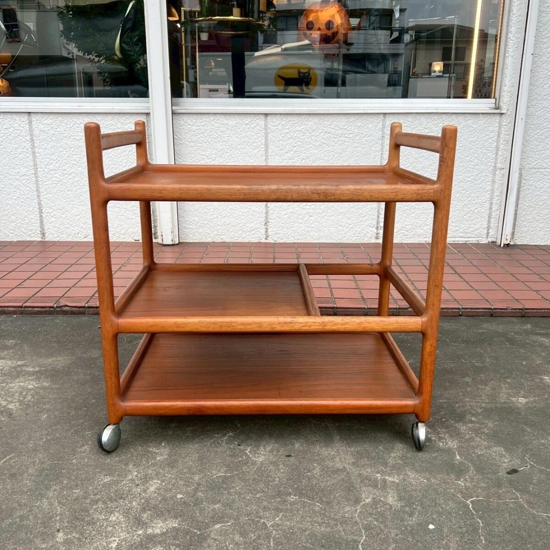 デンマーク SILKEBORG製 ヨハネスアンダーセン ワゴン キッチン 北欧やや傷や汚れあり NEXPOTALLINN_EU