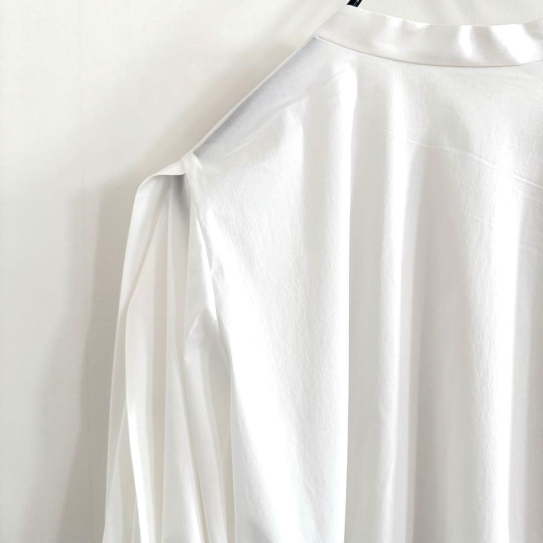 マッキントッシュロンドン【エクラ掲載】コットンナイロンストレッチタックブラウス