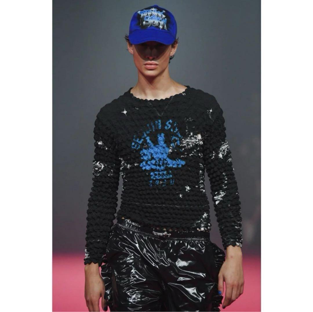 MASU 23ss POPCORN SWEATSHIRT black
