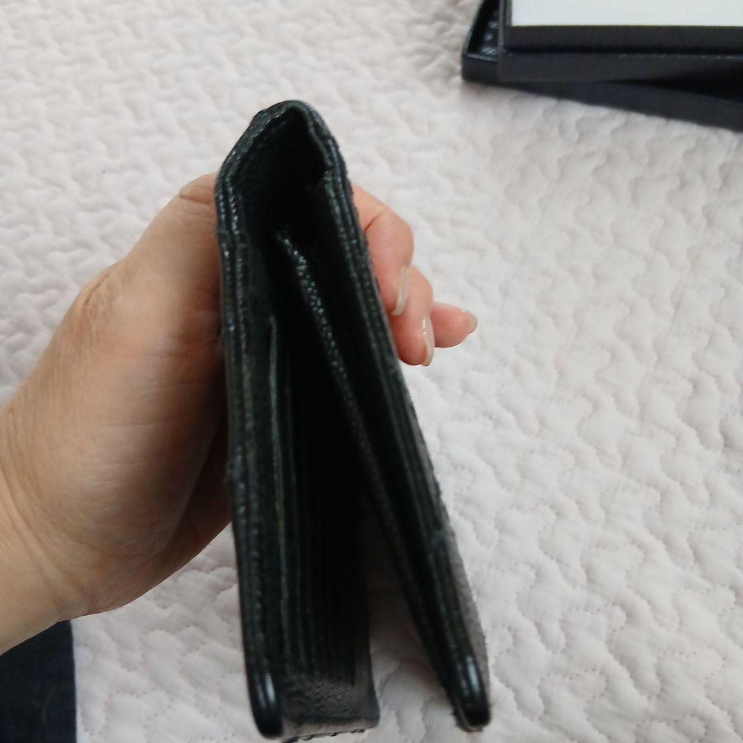 CHANEL ブラック 長財布 ビコローレ