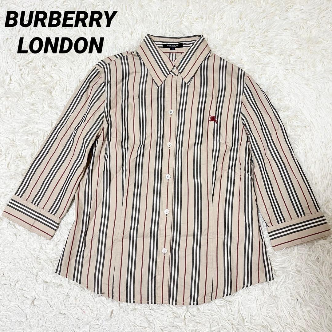 ✨美品✨バーバリーロンドン 七分袖　シャツ ホースロゴ　サイズ42