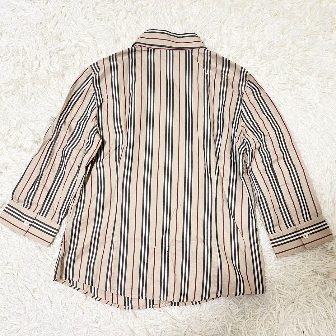 ✨美品✨バーバリーロンドン 七分袖　シャツ ホースロゴ　サイズ42 mdprevattcaulkingandwaterproofing.com