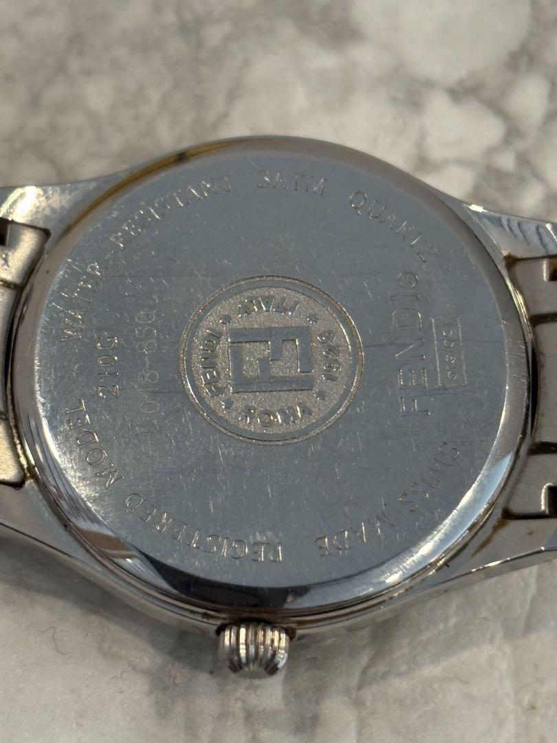 FENDI フェンディ腕時計 210G ラウンドフェイス 電池新品交換済み