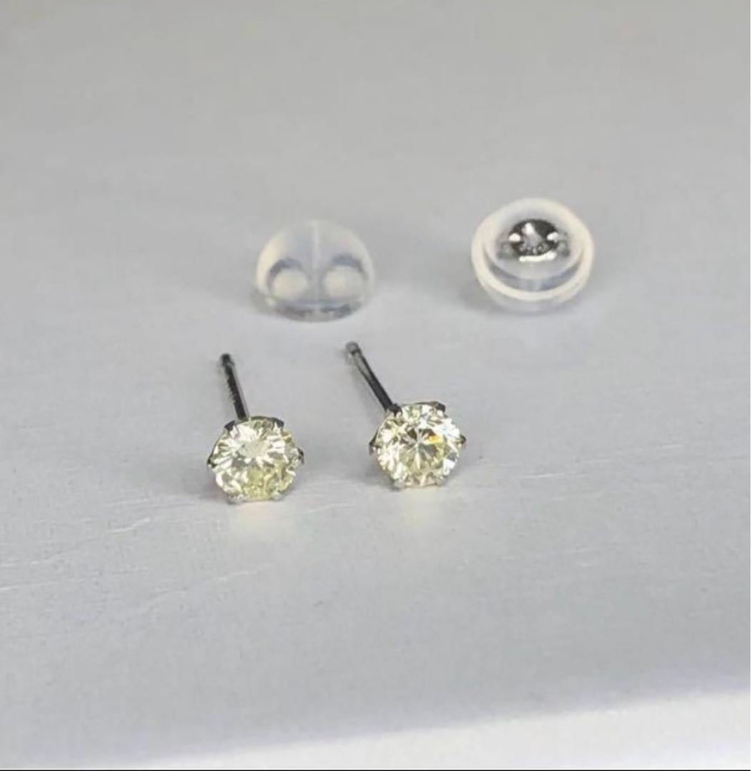 （ブランドロゴ）の人気ランキング PT天然ダイヤモンドピアス 刻印あり 計0.2ct アクセサリー