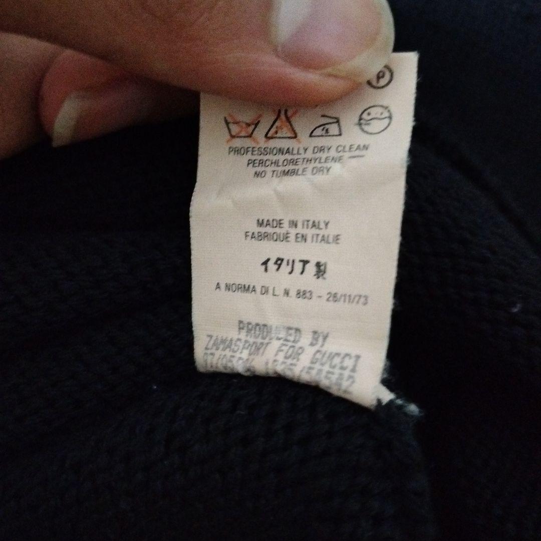 GUCCI イタリア製 黒 長袖ニットセーター