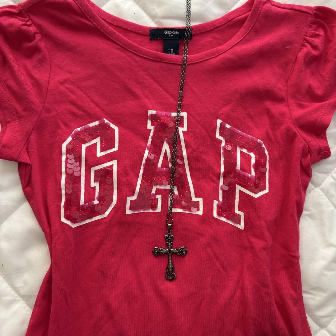 ❤︎y2k 平成ギャル ピチtシャツ グランジ マクブリング スパンコール GAP ♥y2k平成ギャル ピチtシャツ グランジ マクブリング