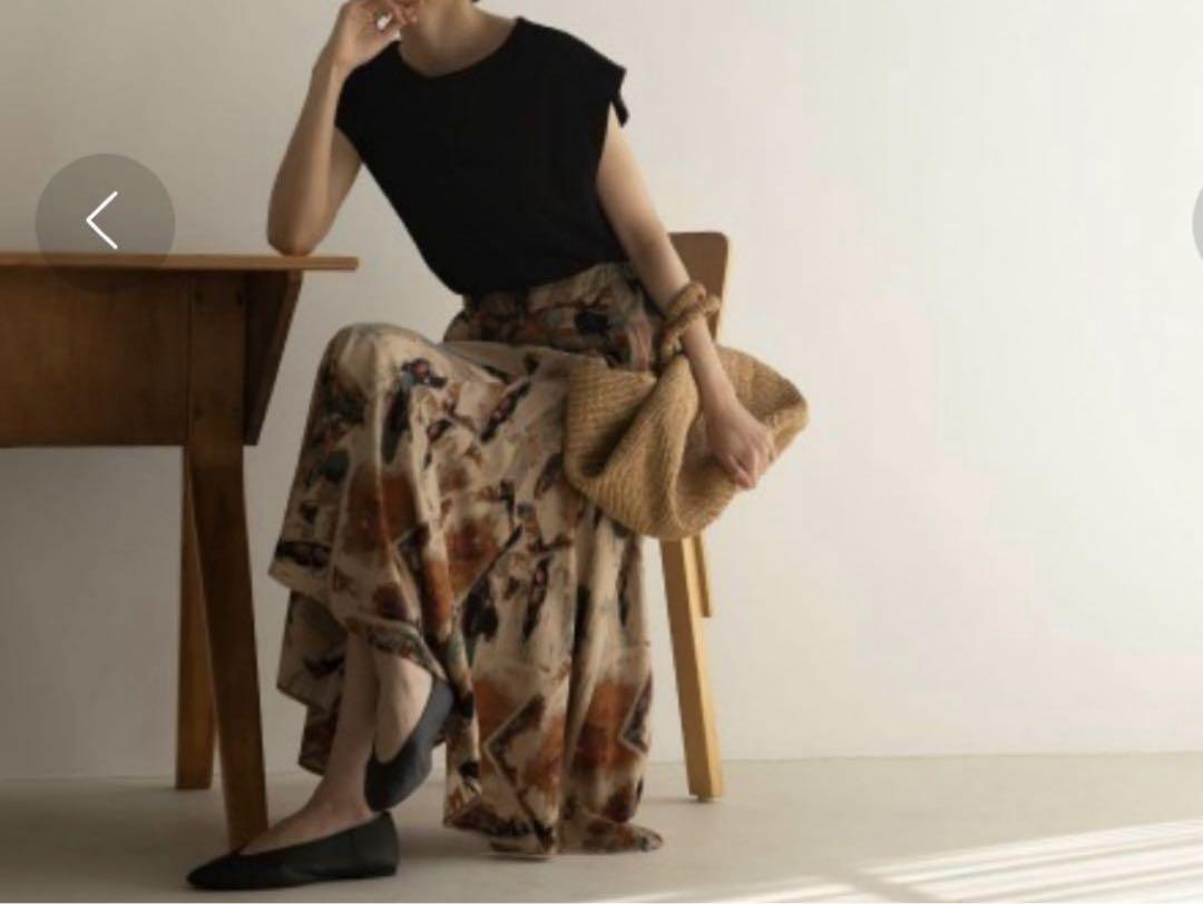 marjour ART PRINT SKIRT スカート