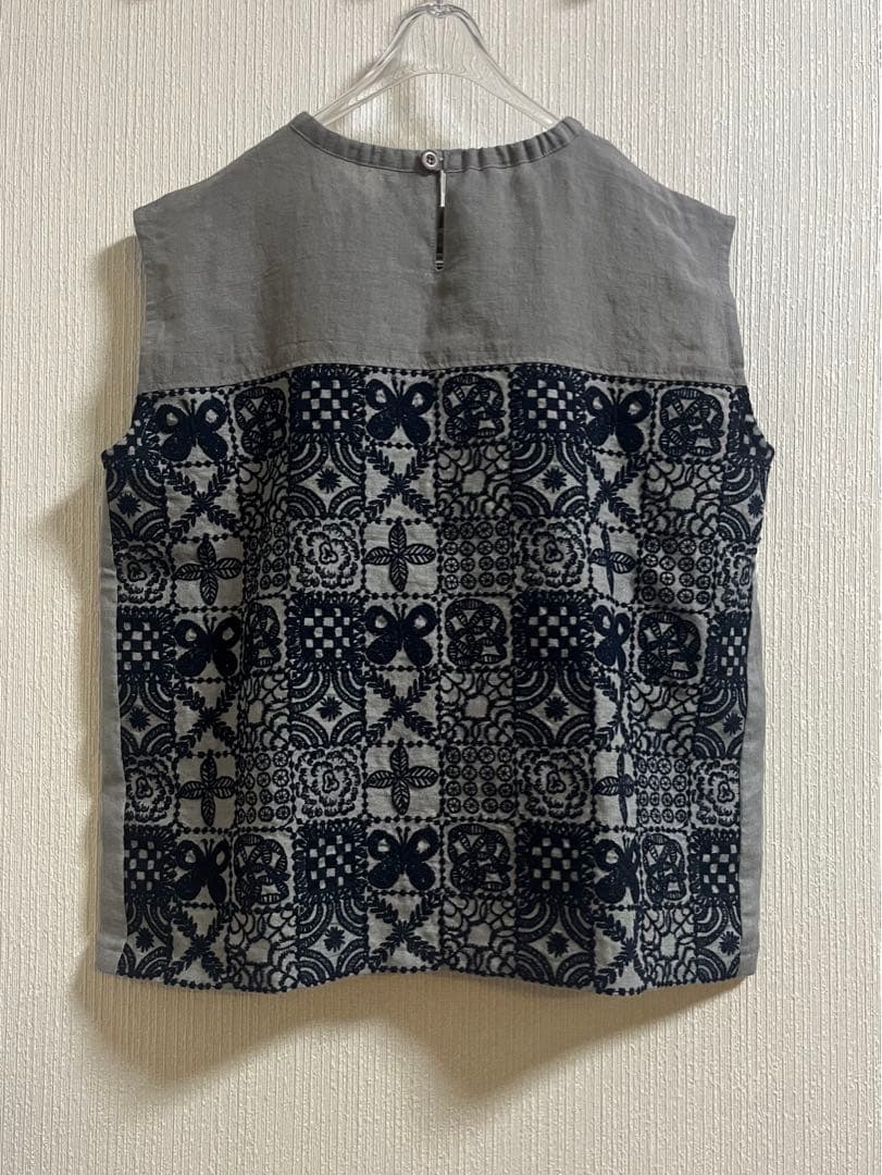 ミナペルホネンブラウスハンドメイドフォレストタイル