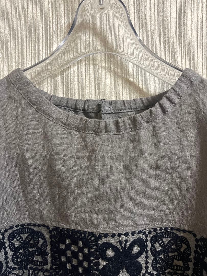 ミナペルホネンブラウスハンドメイドフォレストタイル