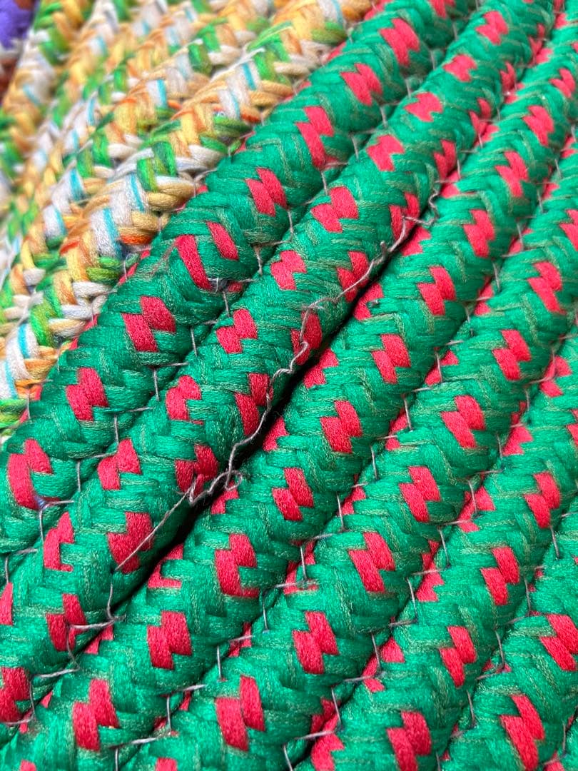 70s 80s ブレイドラグ チューブラグ　大判