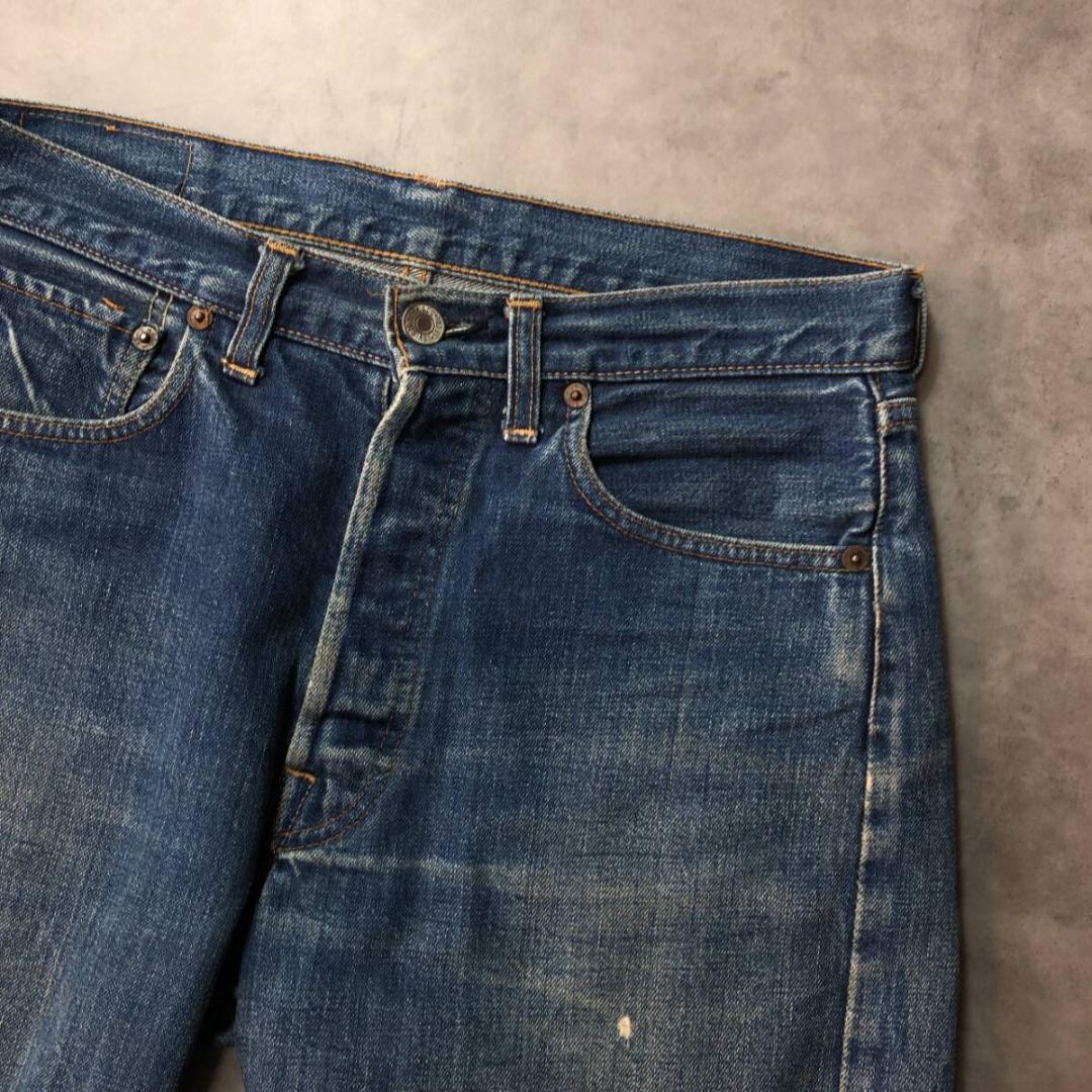 GQ2729◇Levi's : 60's USA製 501 カットオフデニム