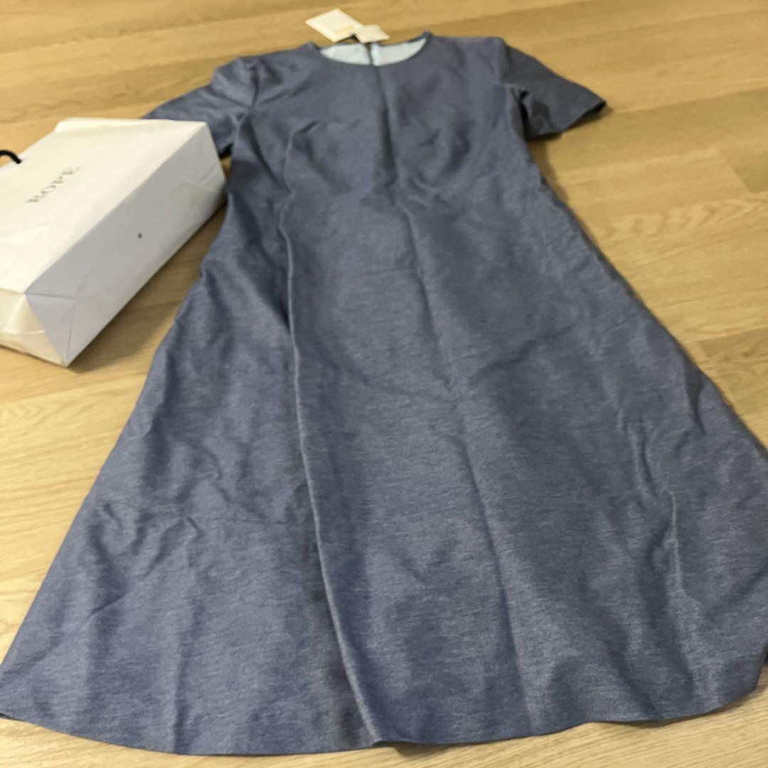 ロペブランドワンピースブルー系上品