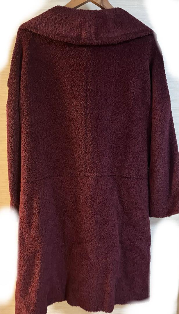 美品　MaxMara ストゥディオ　バーガンディ ボルドー　ロングコート