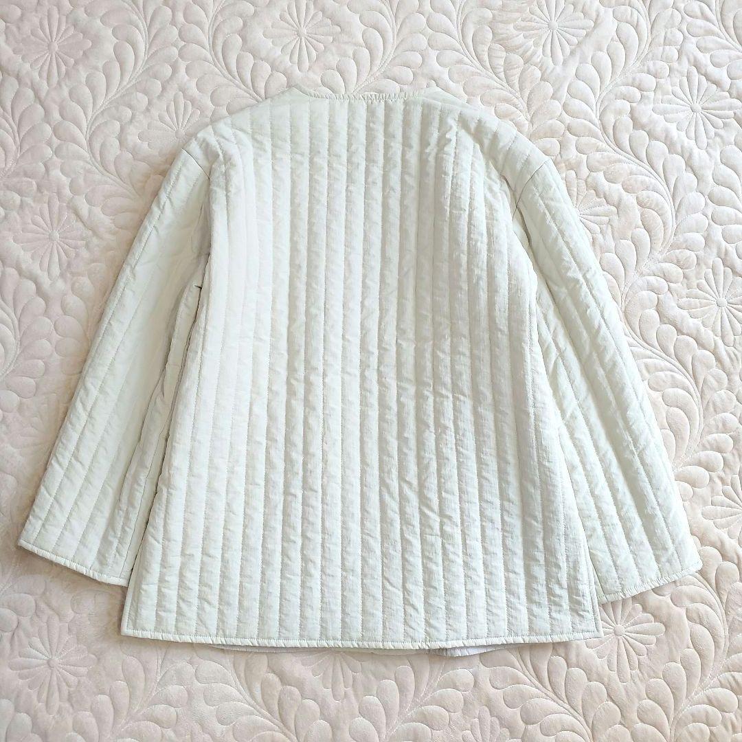 【ホワイトデー様ご購入依頼】 YORTノーカラーキルティングジャケット アウター