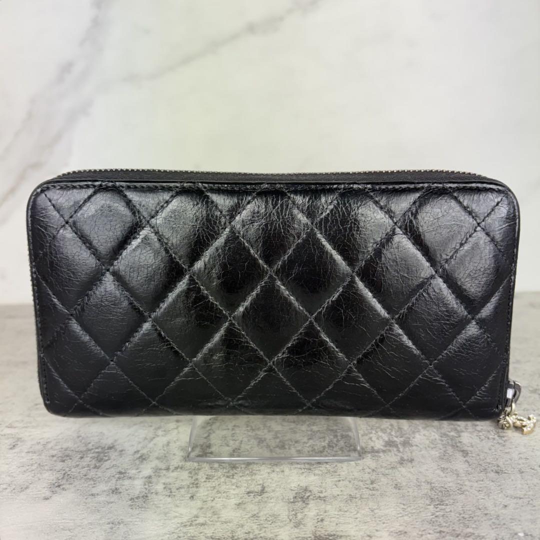 CHANEL 2.55 ラウンドファスナー　長財布　コインケース