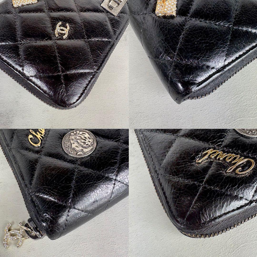 CHANEL 2.55 ラウンドファスナー　長財布　コインケース
