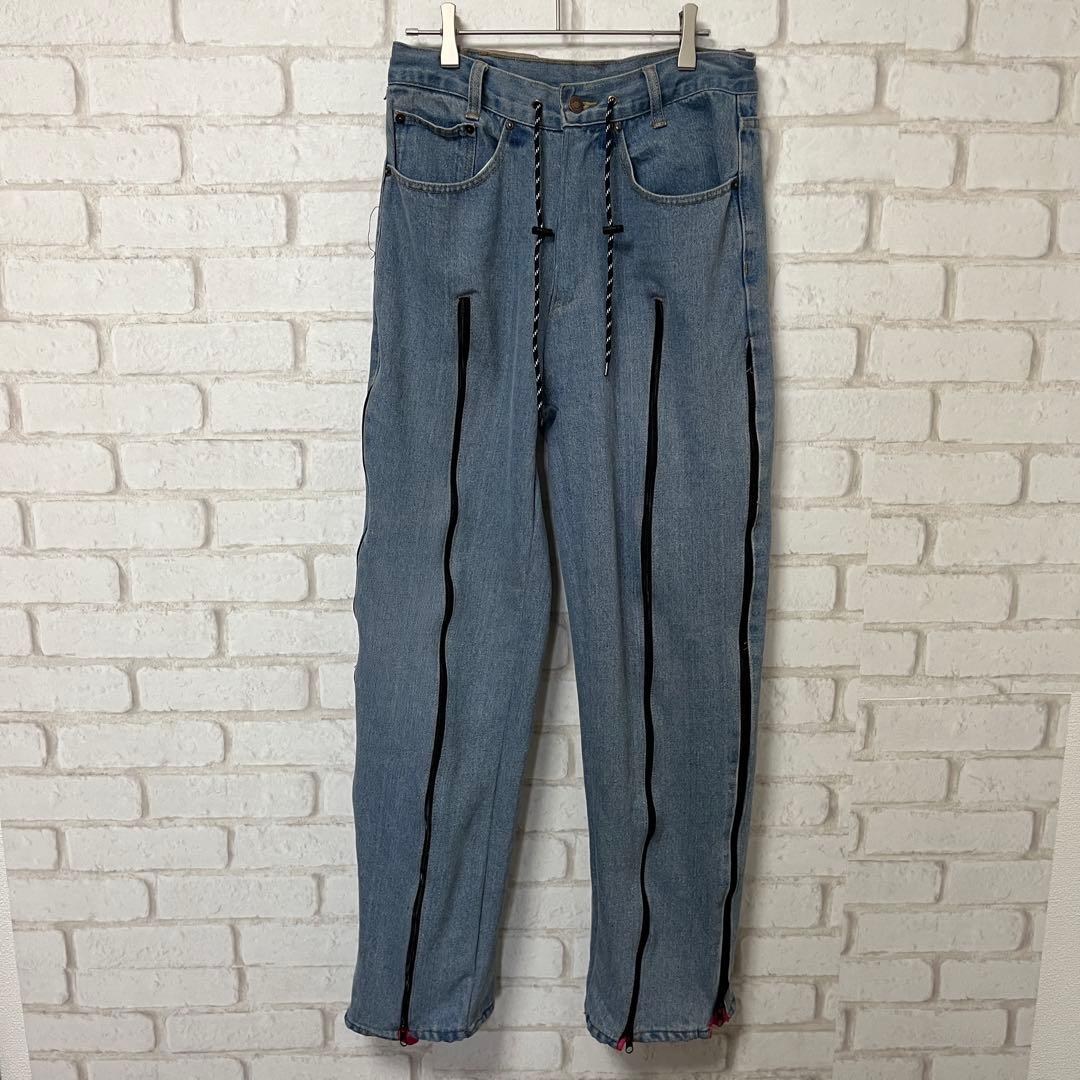 トラックパンツ デニム