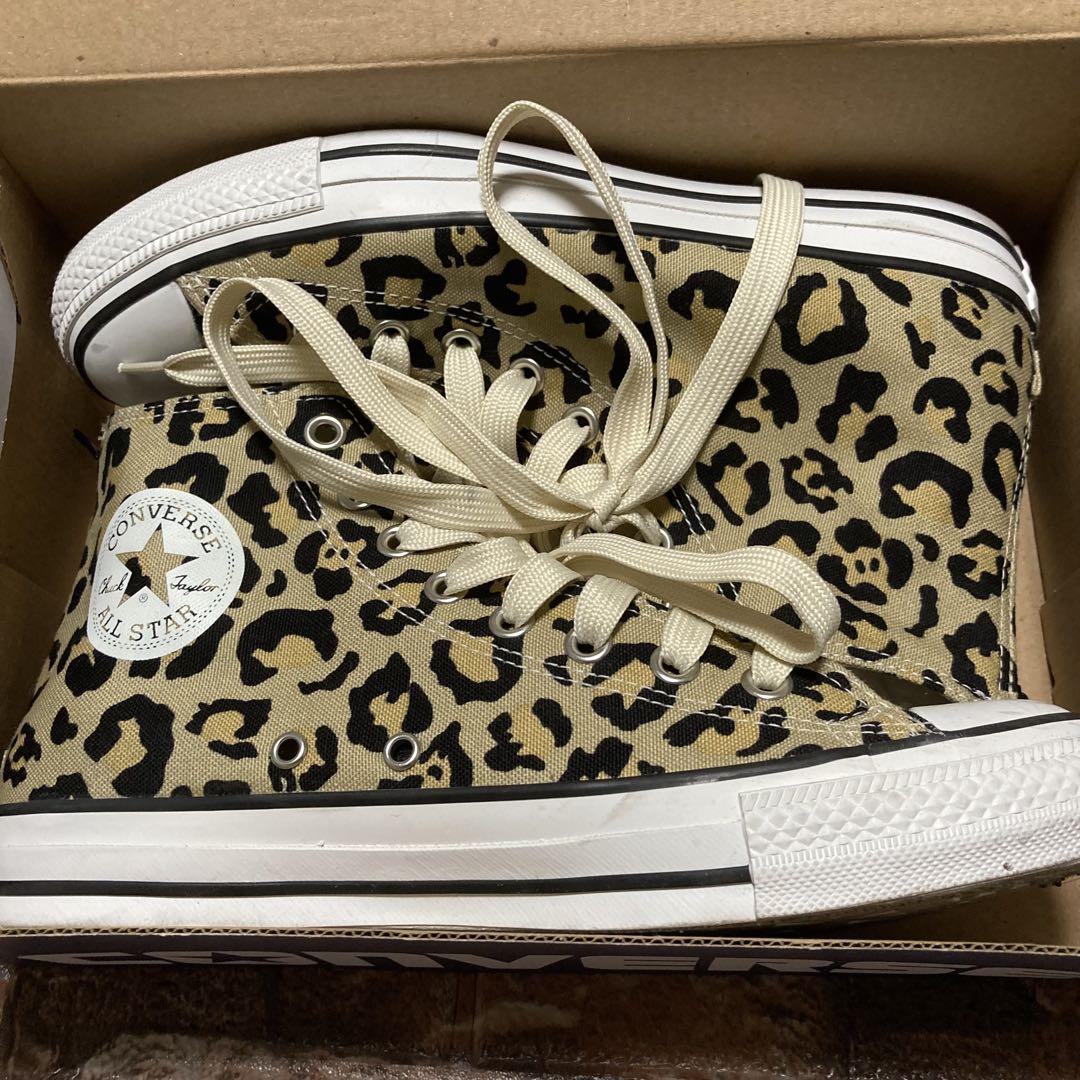 国内発★関税なし！ALL STAR ST HI レオパード楽々バックジップ ALL STAR Ⓡ BACKZIP HI / オールスター Ⓡ バックジップ HI