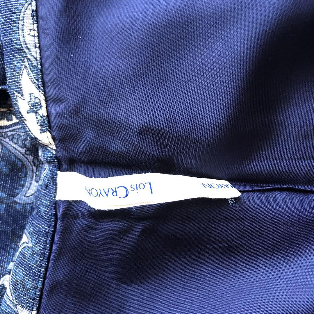 レディース 美品 ロイスクレヨン 総柄 ペイズリー ラップ ワンピース