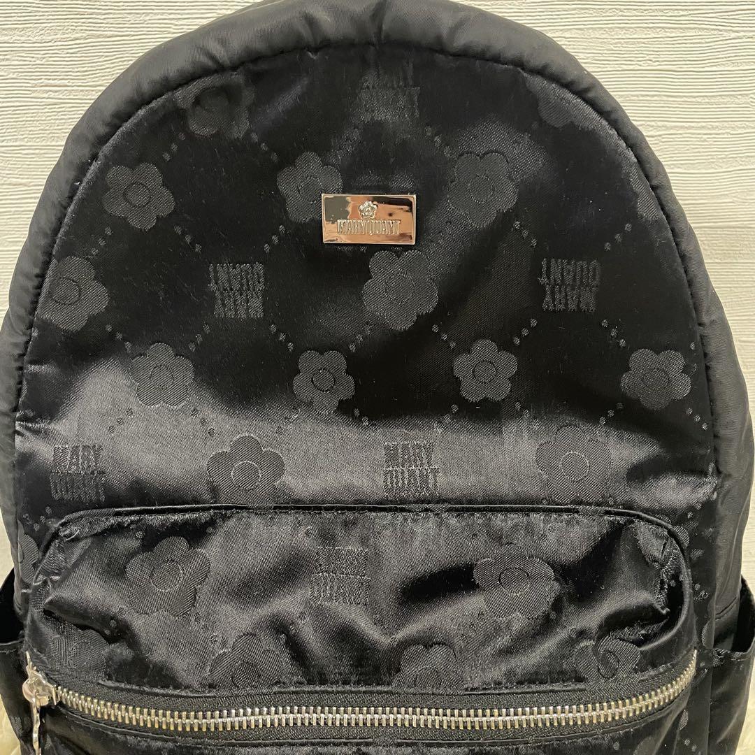 美品✨ MARY QUANT リュック　デイジー　黒　マリクワ　ワリークワント