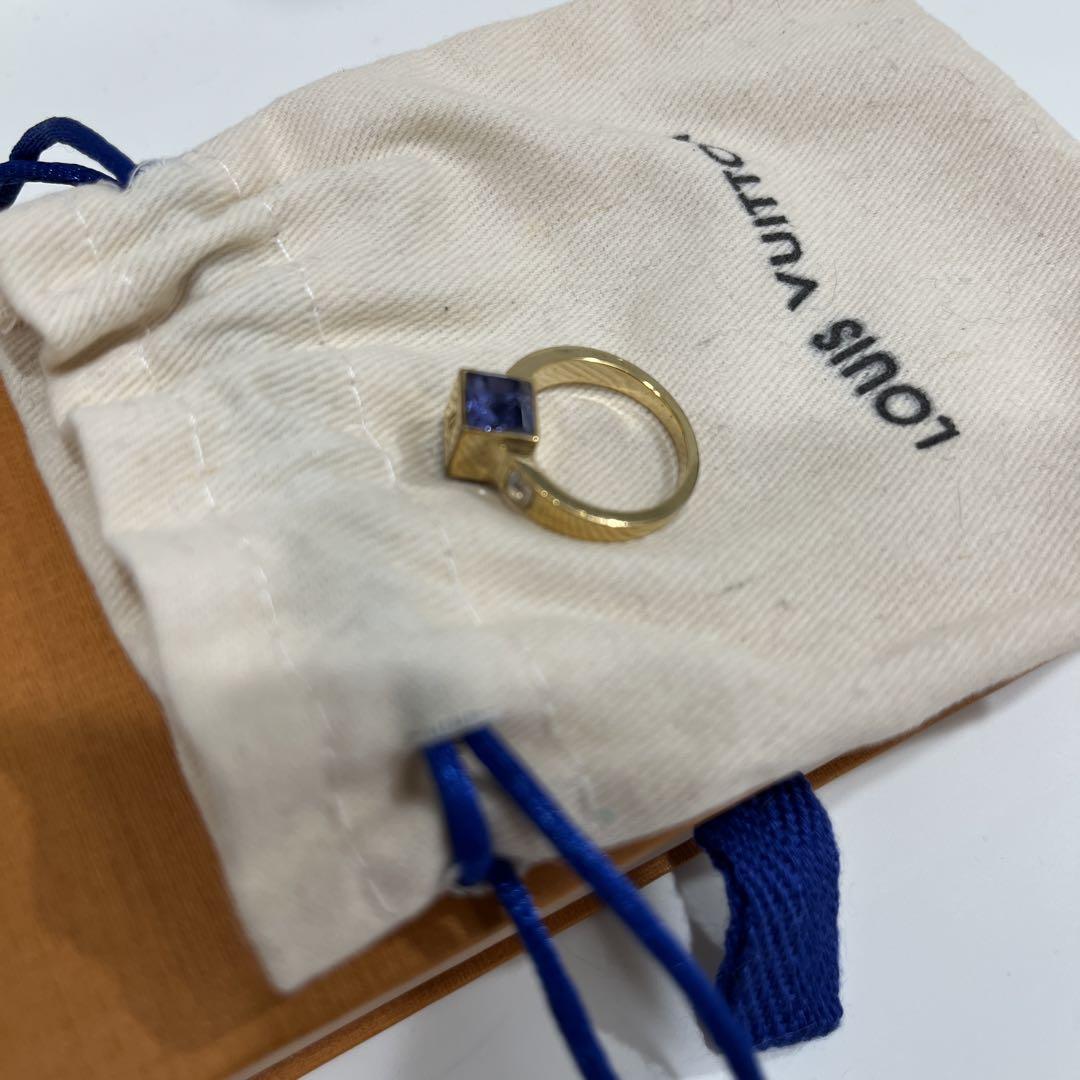 Louis Vuitton リング ゴールド キューブ型