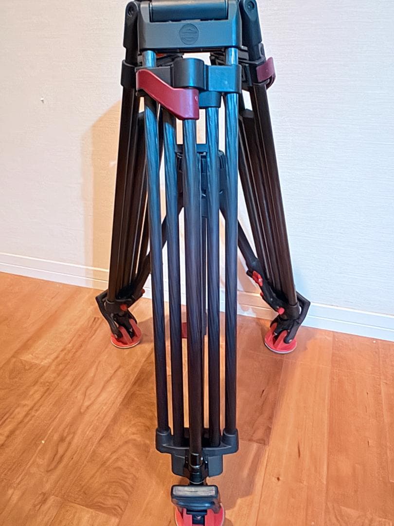 ザハトラー 三脚カーボン3段脚スピードロック脚100mm+ミドルスプレッダー