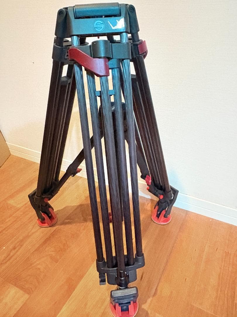 ザハトラー 三脚カーボン3段脚スピードロック脚100mm+ミドルスプレッダー