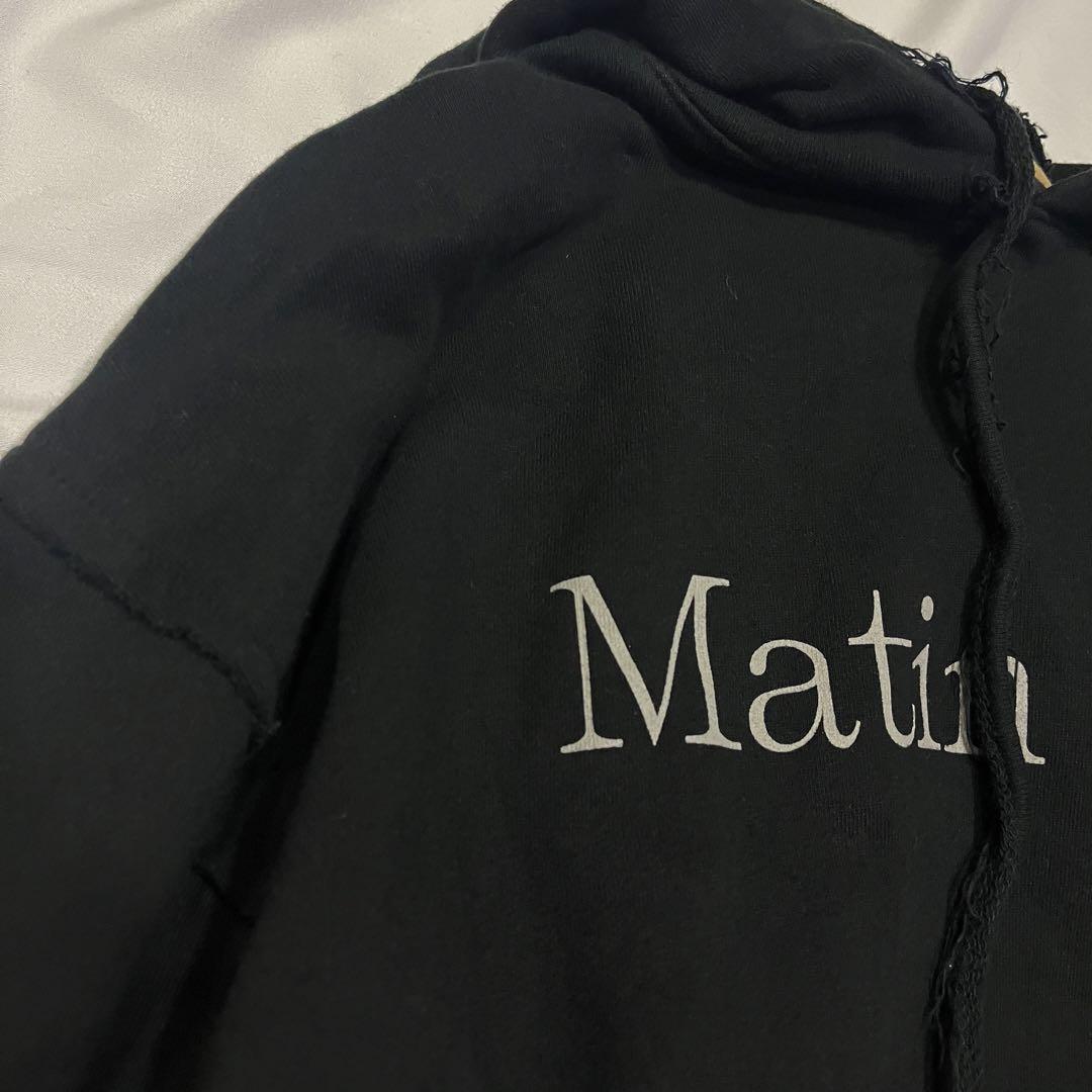Matin Kim グレー フード付きパーカー S Matin Kim グレー フード付きパーカー S