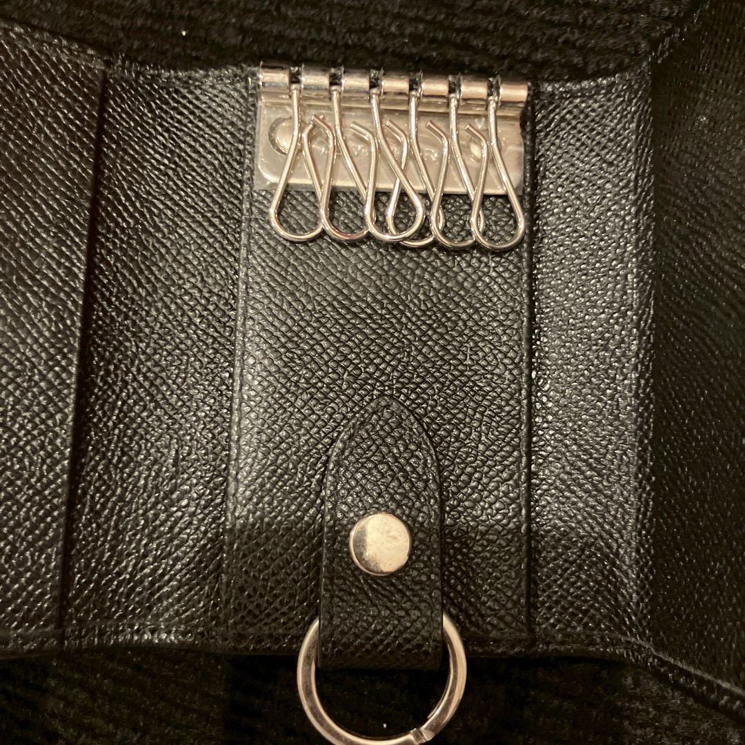 BVLGARI ブルガリ ブラックレザーキーケース BVLGARI ブルガリ ブラックレザーキーケース