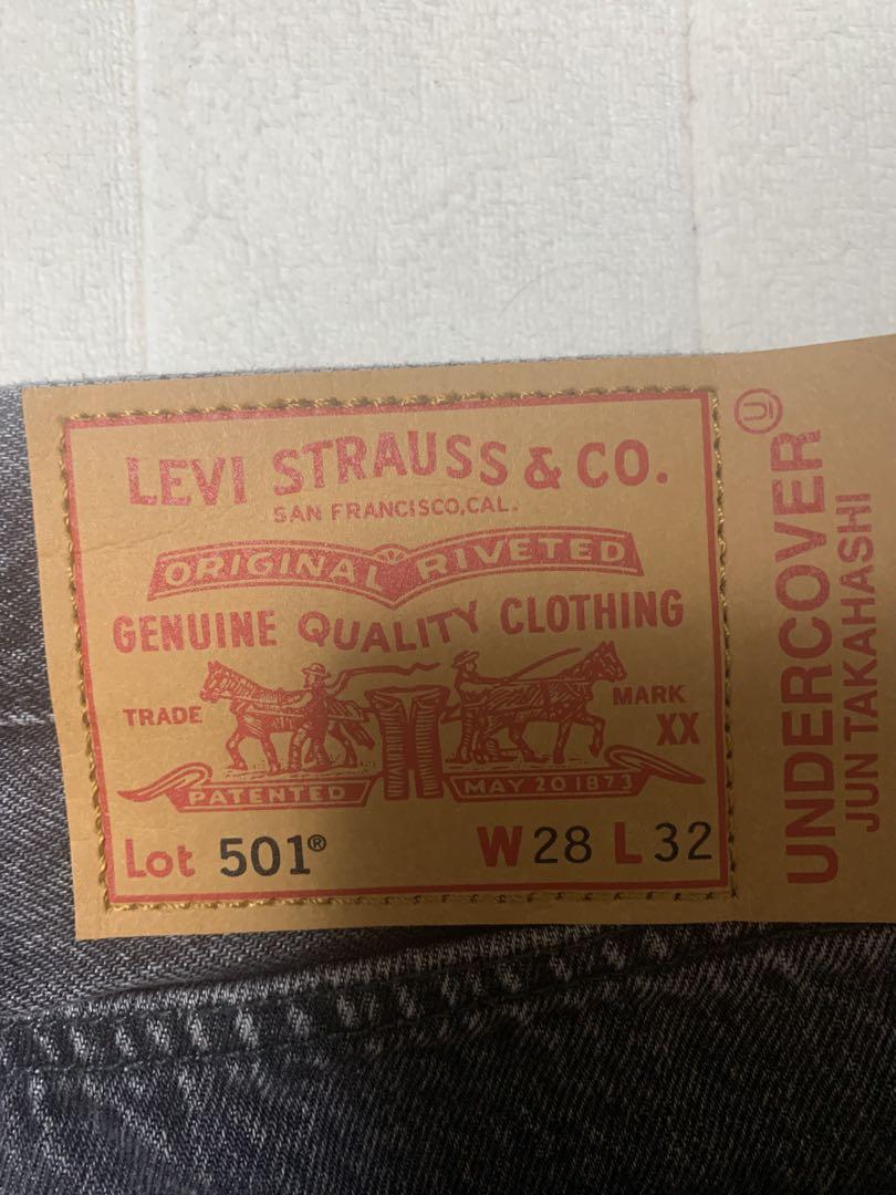 undercover Levi's 501 ブラックデニム W28 L32
