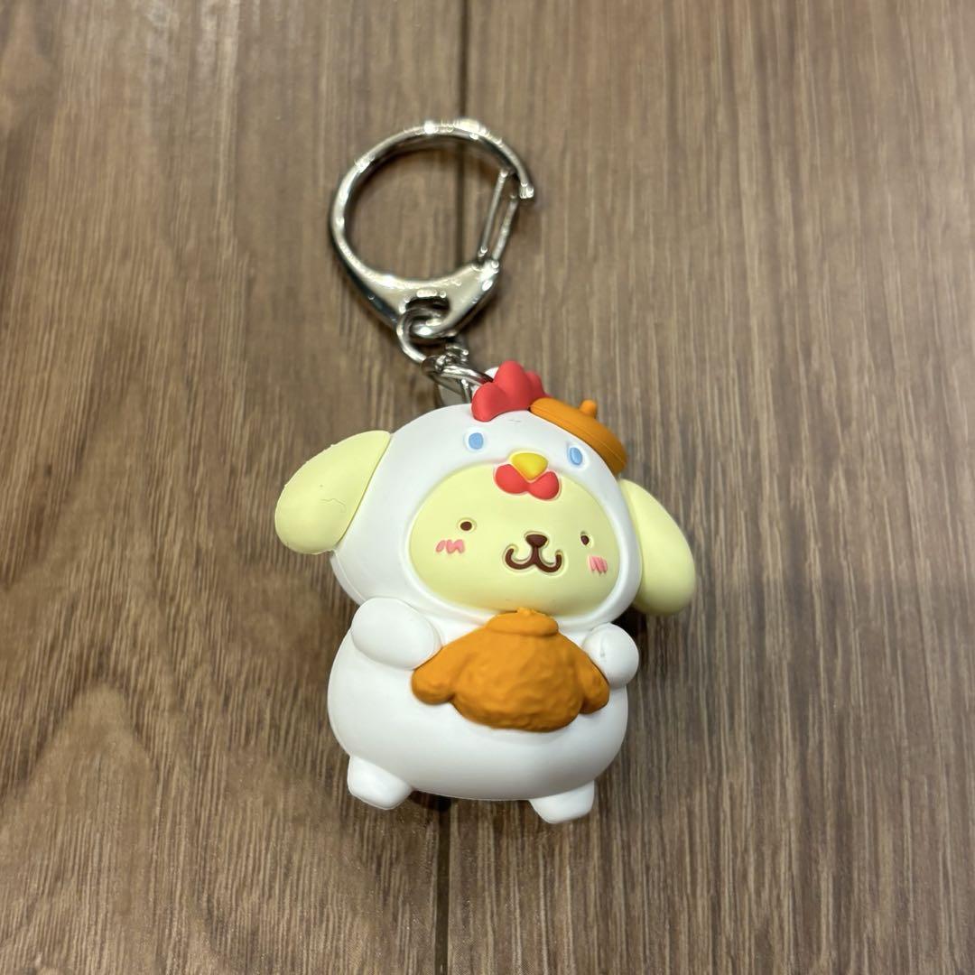 からあげクン×サンリオキャラクターズ/ラバーチャーム/ポムポム