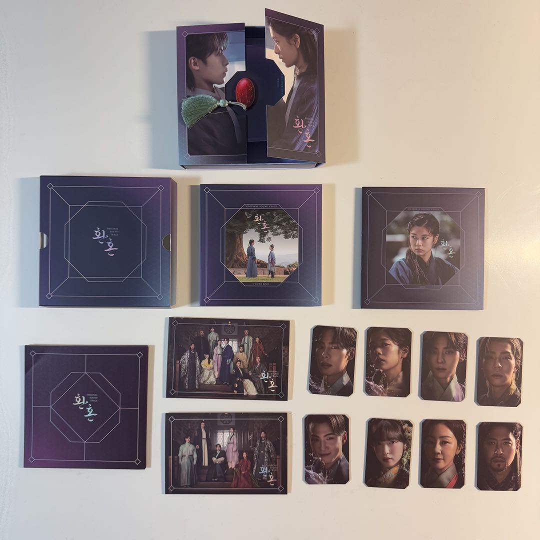 【韓国ドラマ】還魂OST CD Purple&White 2個＋初回限定ポスター 韓国ドラマ】還魂 ost CD Purple&White 2個＋初回ポスター
