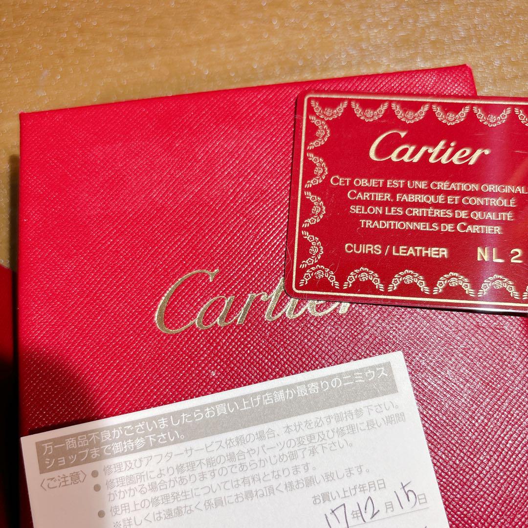 未使用❤︎最安値！早い者勝ち！Cartier カルティエレザー 二つ折り財布
