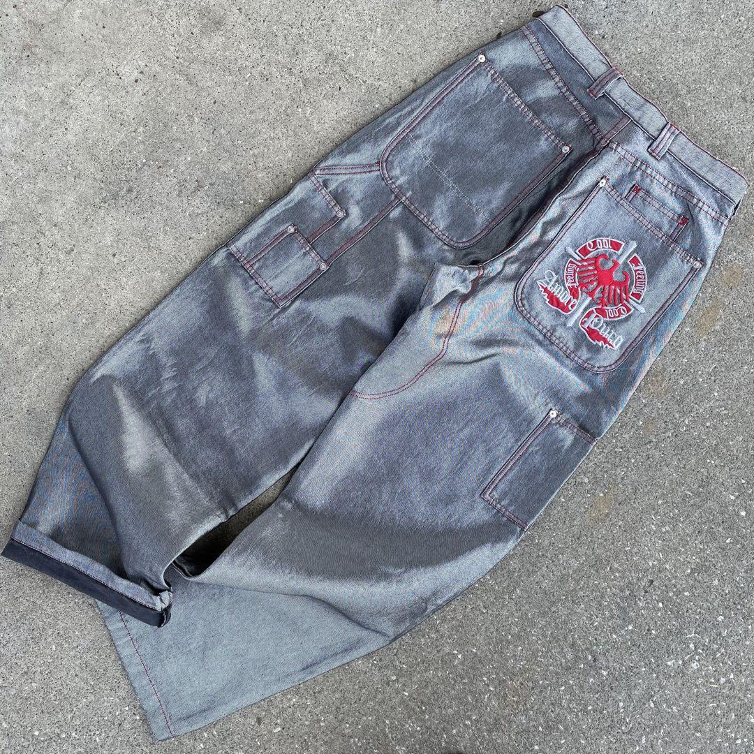 注目の福袋! ワイド バギー VINTAGE 00s シルバーデニム サイバー Y2K