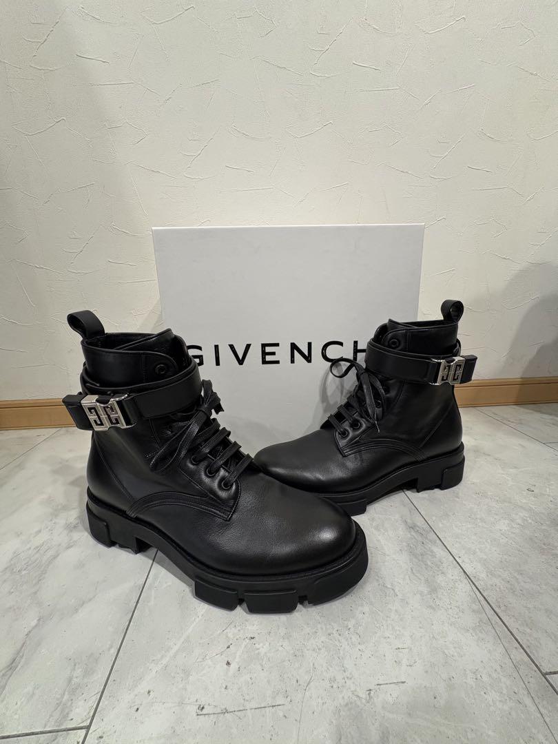 GIVENCHY レザーテラーアンクルブーツ