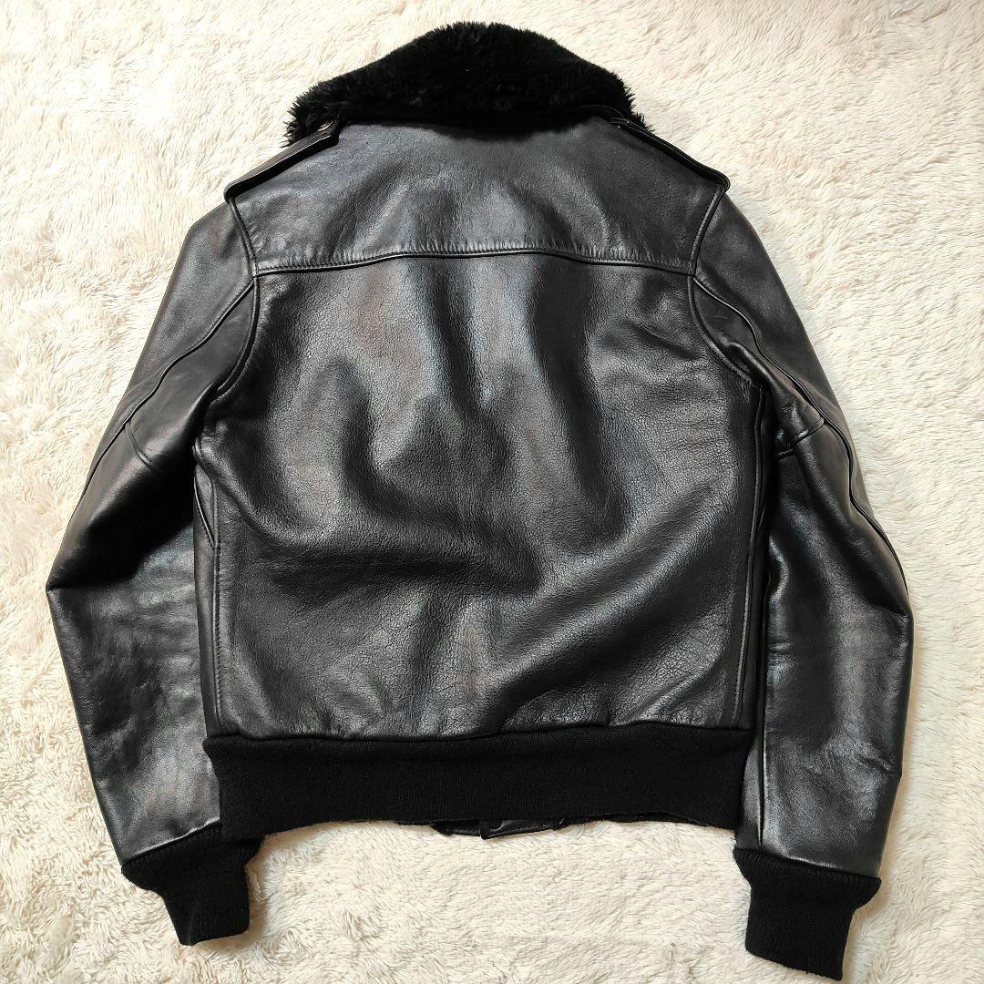 美品✨本場USA製✨冬仕様✨ショット A-2 レザージャケット ボア襟 ライナー 美品✨本場USA製✨冬仕様✨ショット A-2 レザージャケット ボア
