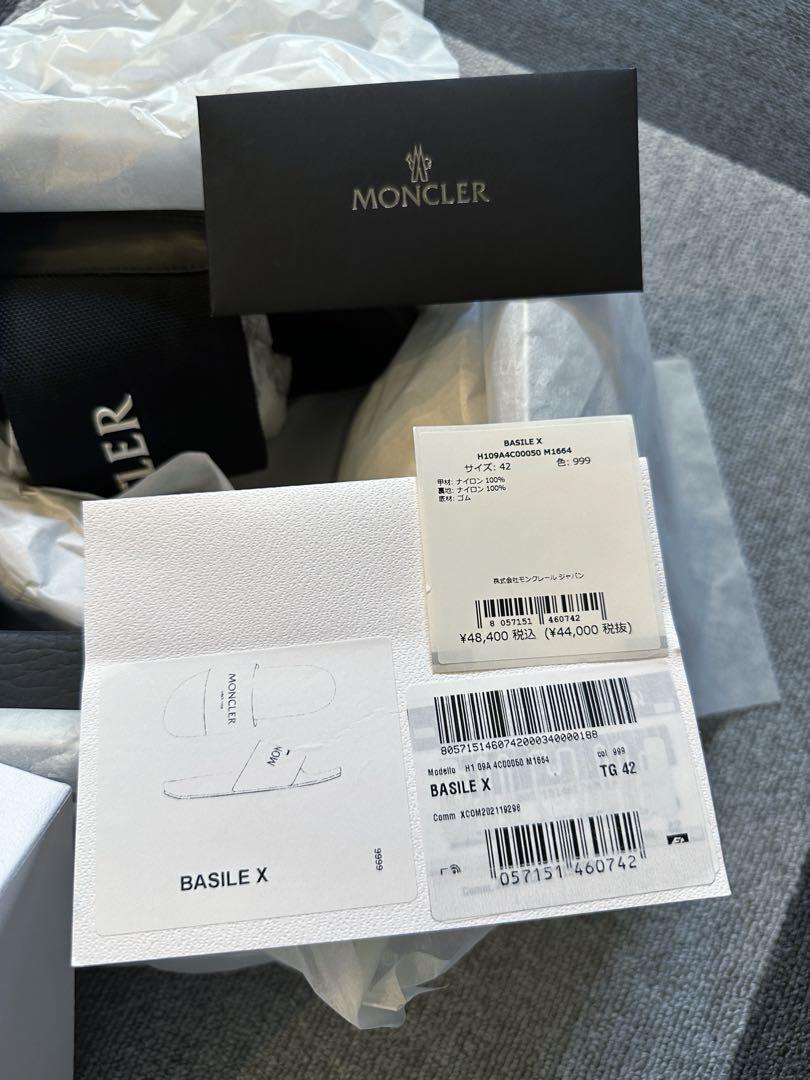 MONCLERモンクレール　サンダル　ブラック