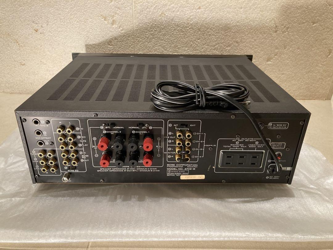 BOSE 4702II 4CHプリメインアンプ　ジャンク ジャンク扱い】BOSE ボーズ 4702-Ⅲ 4チャンネルプリメイン