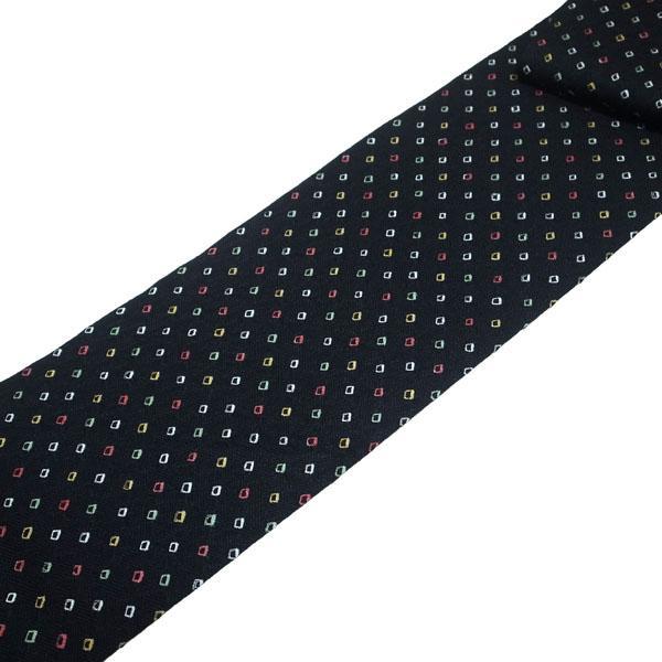 名古屋帯 九寸 染め帯 全通 絞り 黒地 小さな菱 正絹 絹 中古