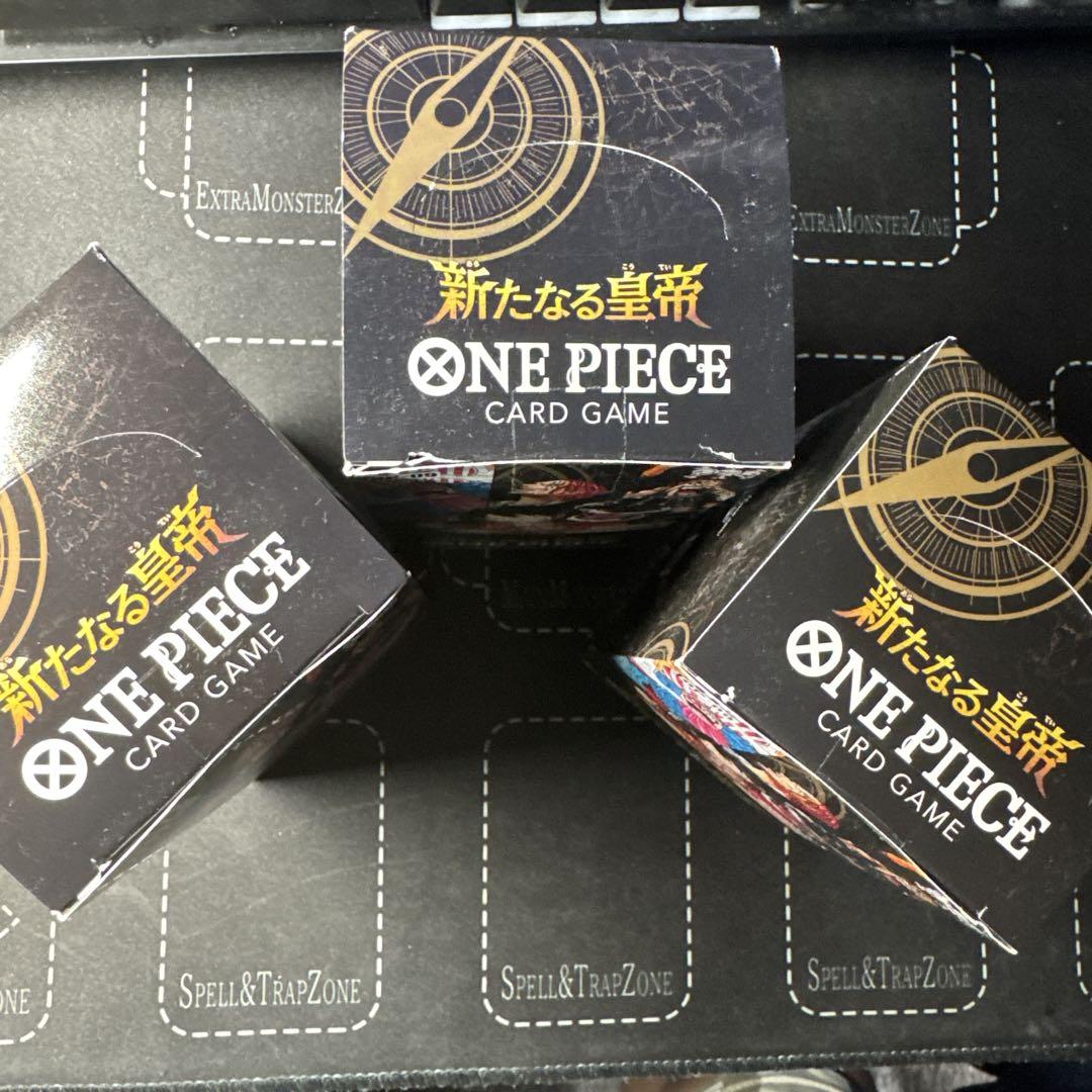 ワンピースカード 新たなる皇帝 3BOX 未開封 テープ付き - メルカリ