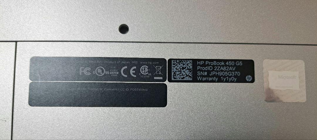 win11 m.2 ssd i5 officeノートHP Probook 450