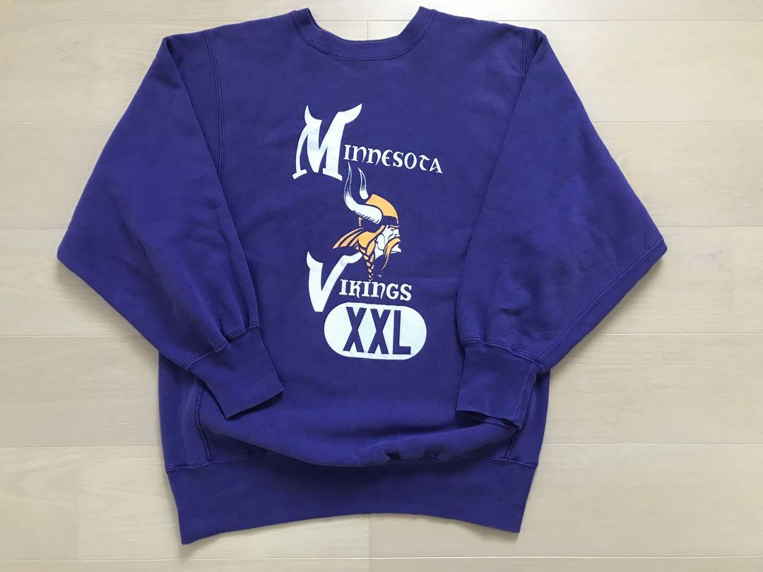 チャンピオン Vikings リバースウィーブ XL ◎パープル Mint Condition XL 紫 90s リバースウィーブ チャンピオン
