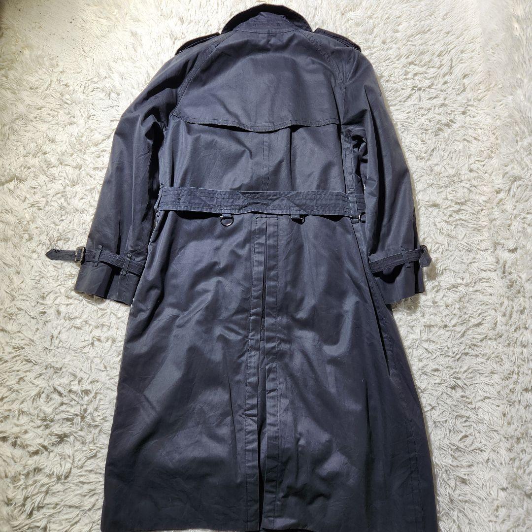 入手困難✨️バーバリー ロンドン トレンチコート メガチェック カシミヤ 黒