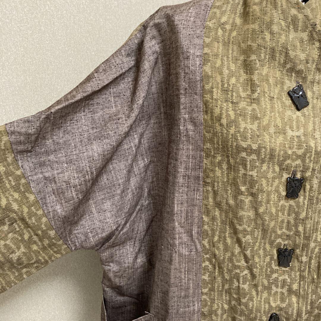 着物リメイク ハンドメイド コート 羽織 ジャケット ボレロ 上着 一点物